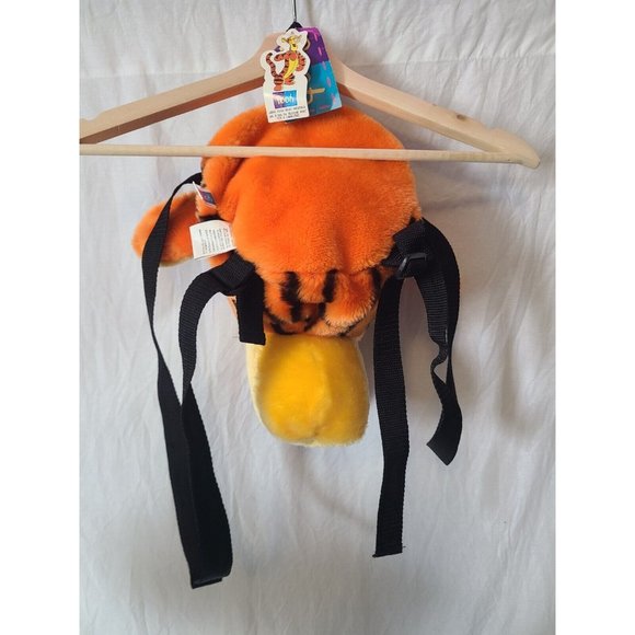 Vintage Tigger Head Plush Backpack Disney Winnie The Pooh With Tags - Picture 2 of 6